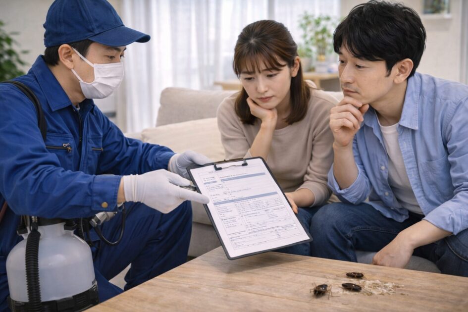 ゴキブリ駆除の費用相場|部屋の広さで変わる目安