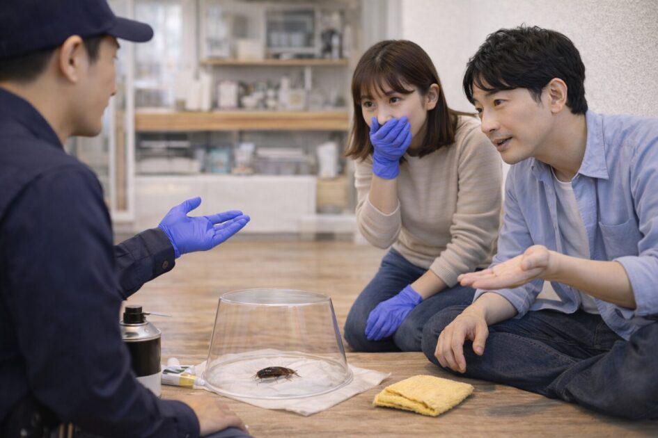 ゴキブリ駆除の即日でよくある質問(FAQ)