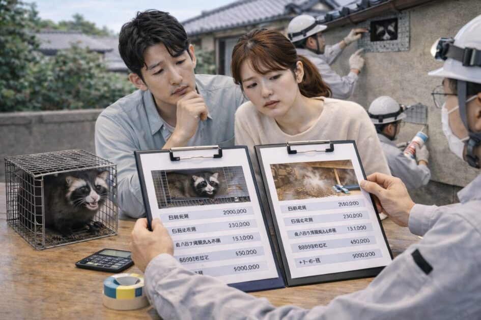 藤沢市のハクビシン駆除の費用相場|封鎖・清掃まで含めた見方