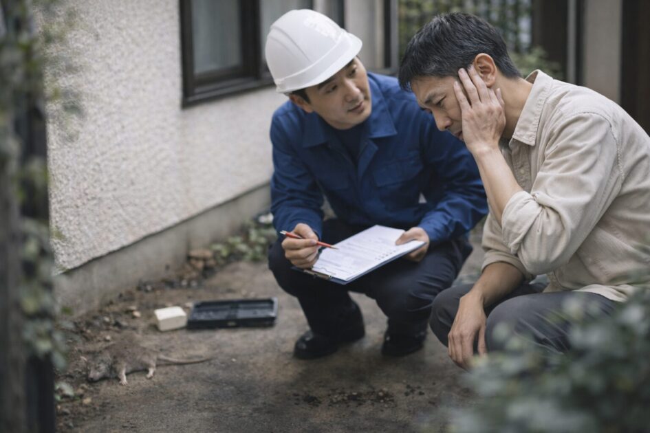 飲食店でネズミ駆除を急ぎたいサイン