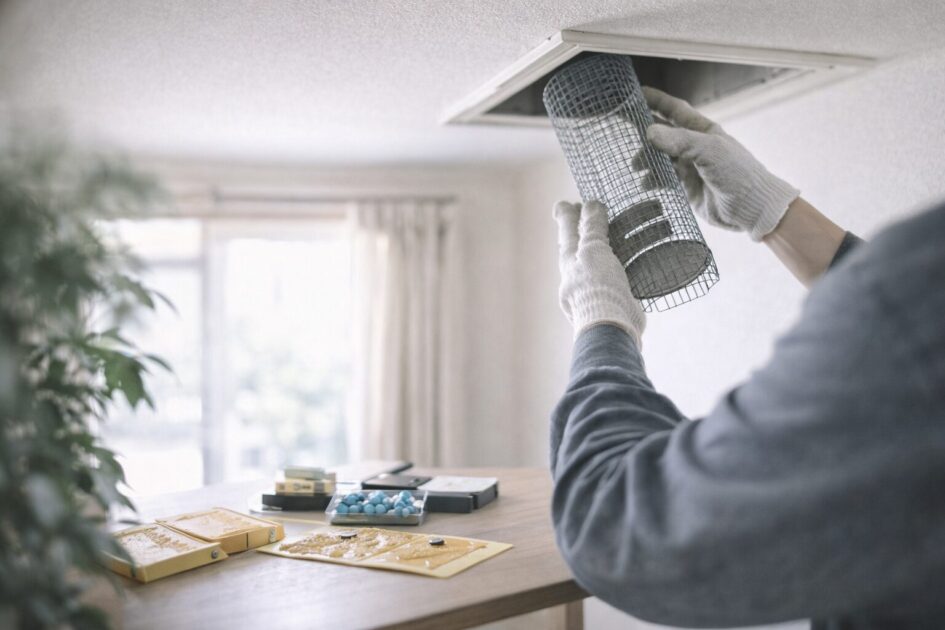 屋根裏の害獣駆除で自分でやっていい範囲