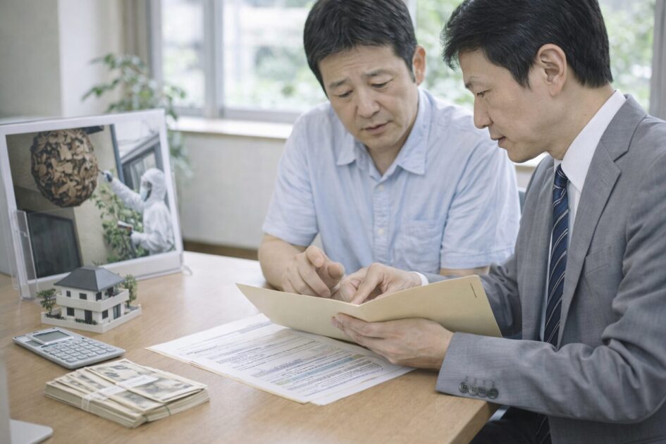 スズメバチ駆除費用は自治体補助で安くなる？先に結論を整理