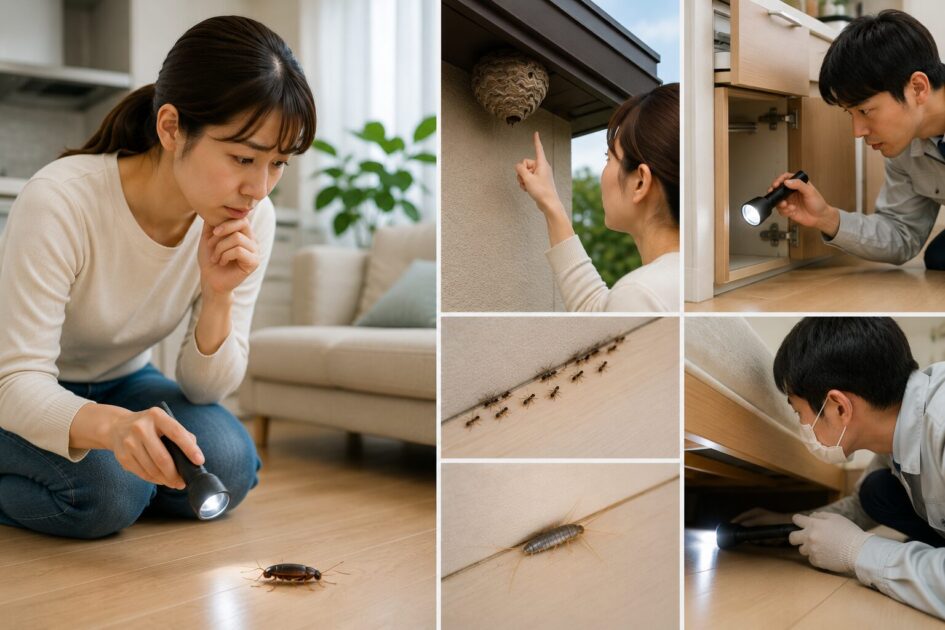 害虫の種類別に変わる緊急度と初動