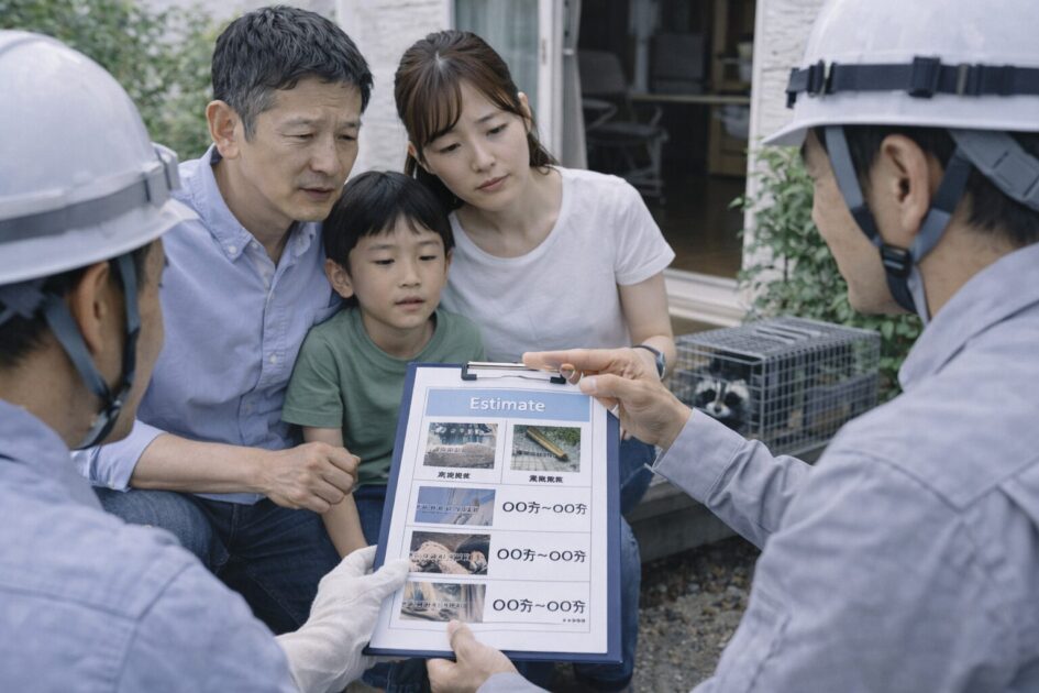 杉並区のハクビシン駆除の費用相場｜封鎖・清掃まで含めた見方