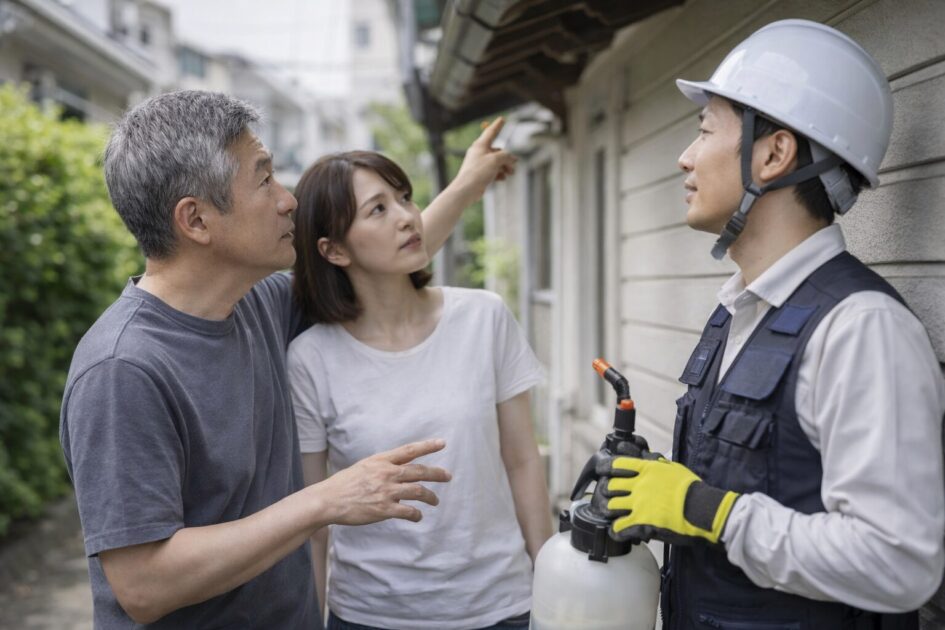 スズメバチ駆除の見積チェックリスト｜同条件で比較する