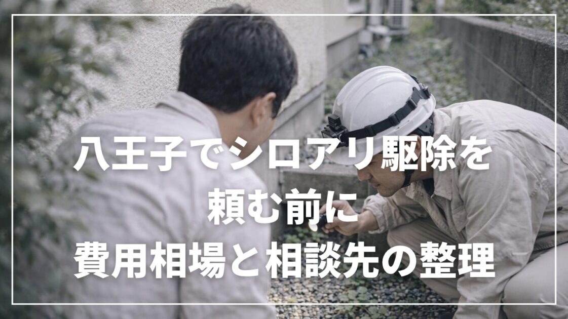 八王子でシロアリ駆除を頼む前に｜費用相場と相談先の整理