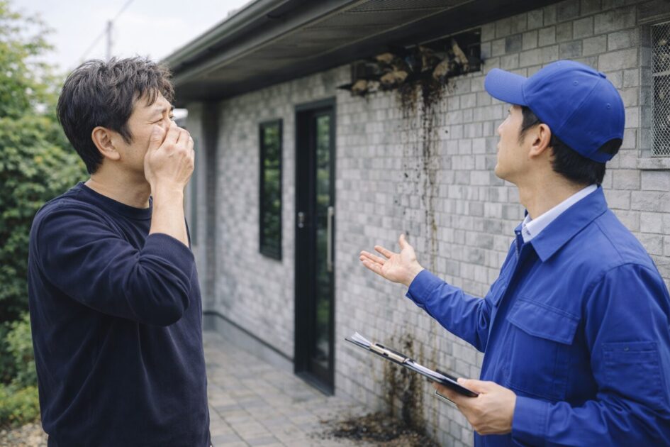 コウモリ駆除を急ぐべきサイン