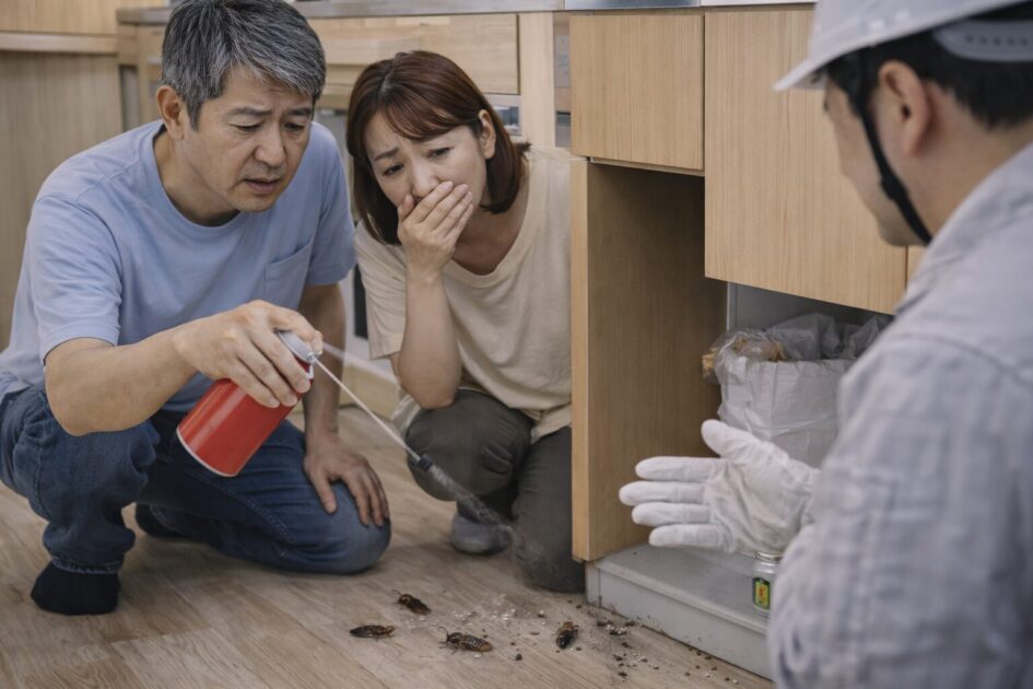 害虫駆除ゴキブリで業者を呼んだ方がいいサイン