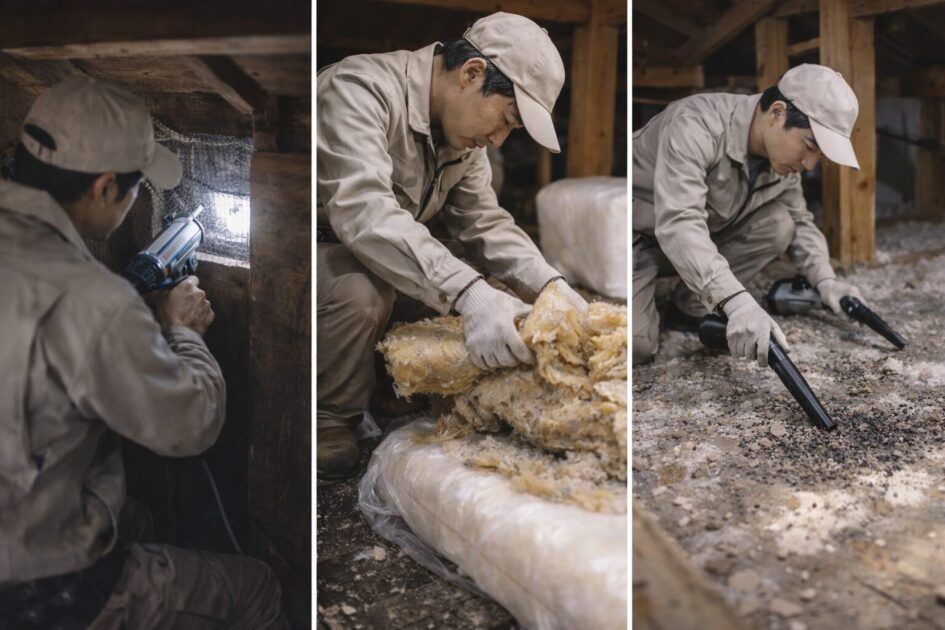 屋根裏のネズミ駆除で差が出やすい3項目