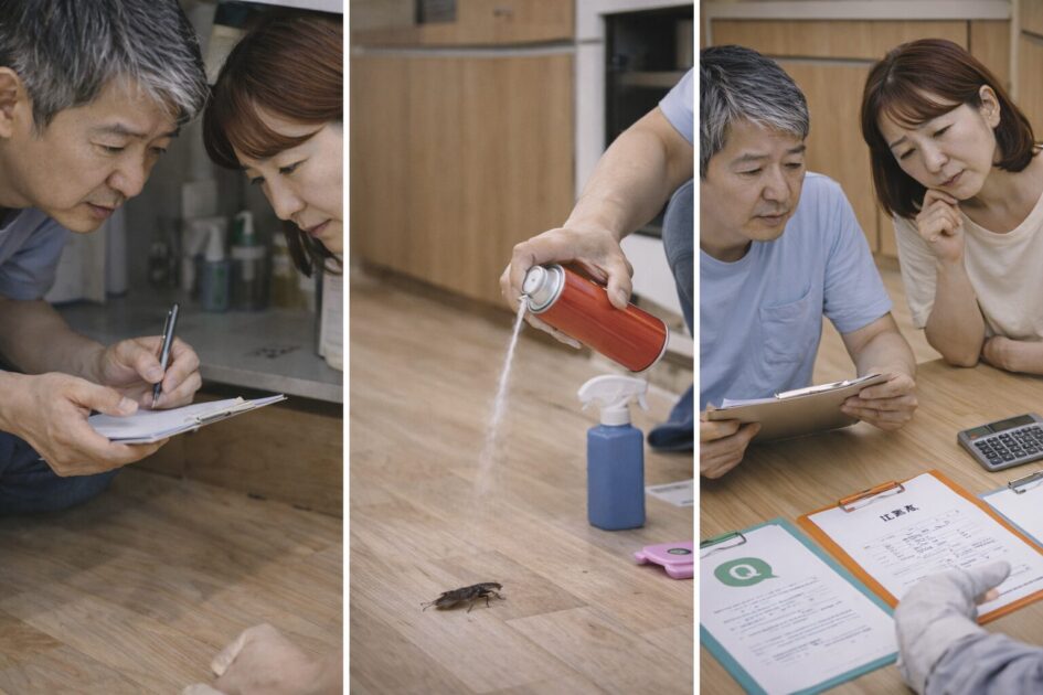 害虫駆除ゴキブリに迷ったら「頻度確認×初動×比較」で進める