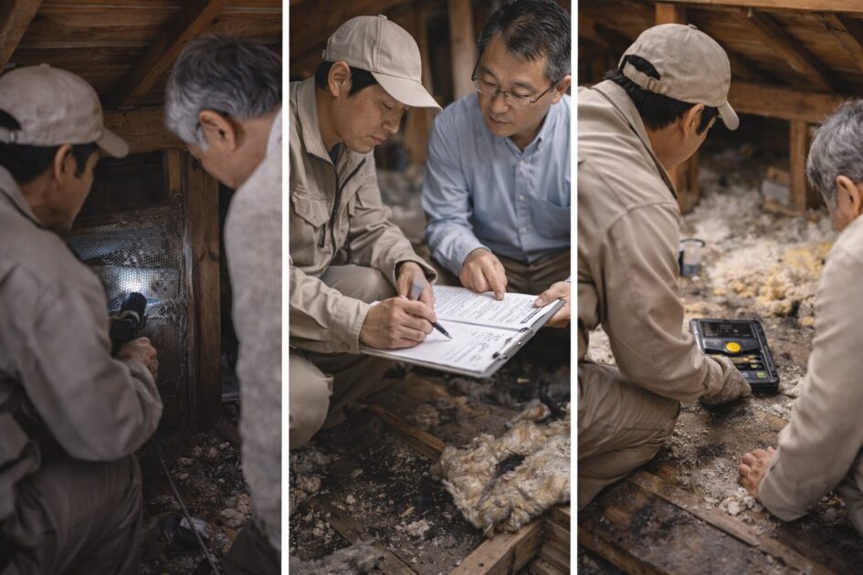 屋根裏のネズミ駆除は何で変わる?見積で確認したいポイント