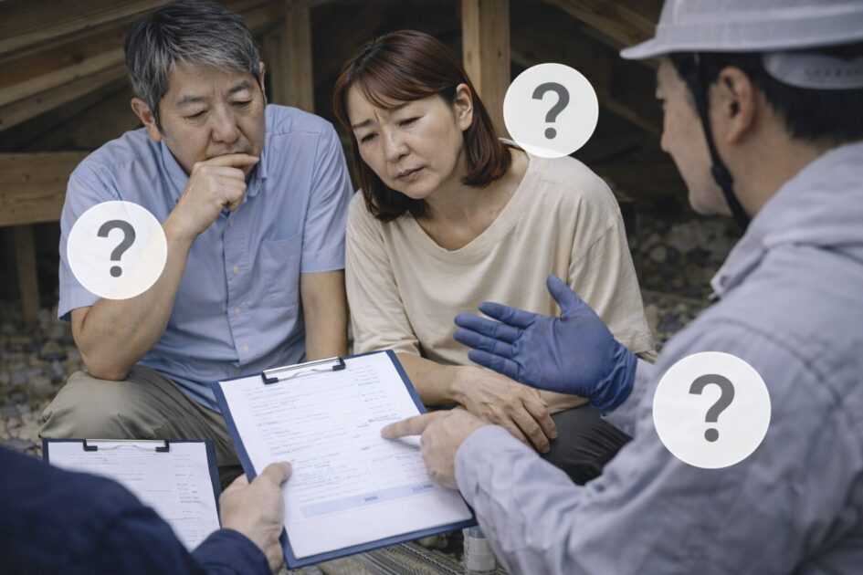 屋根裏 動物駆除料金でよくある質問（FAQ）