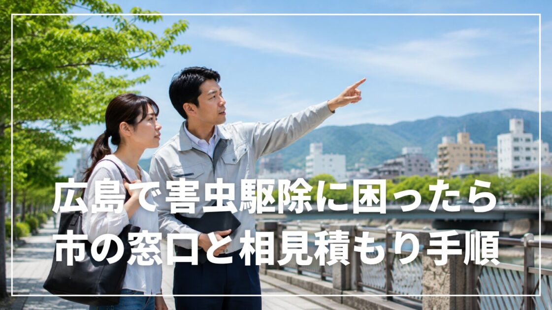 広島で害虫駆除に困ったら｜市の窓口と相見積もり手順