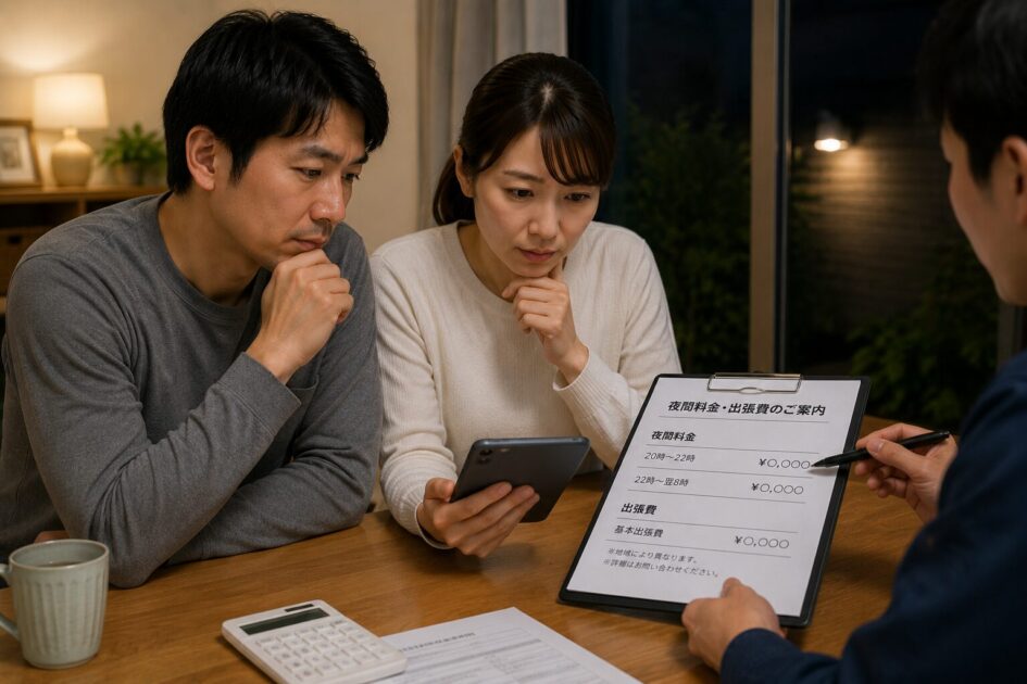 ネズミ駆除の夜間料金・出張費を確認する
