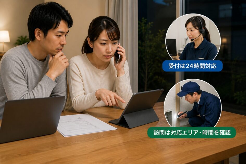ネズミ駆除の24時間対応は「受付」と「訪問」を分けて確認する