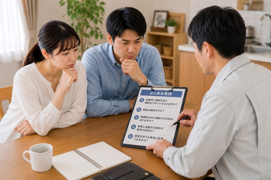 ネズミ駆除と保健所相談でよくある質問