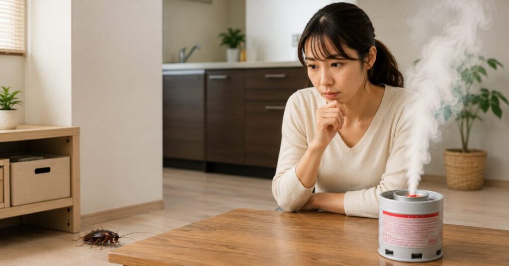ゴキブリ駆除に煙タイプは効く?まず結論を整理