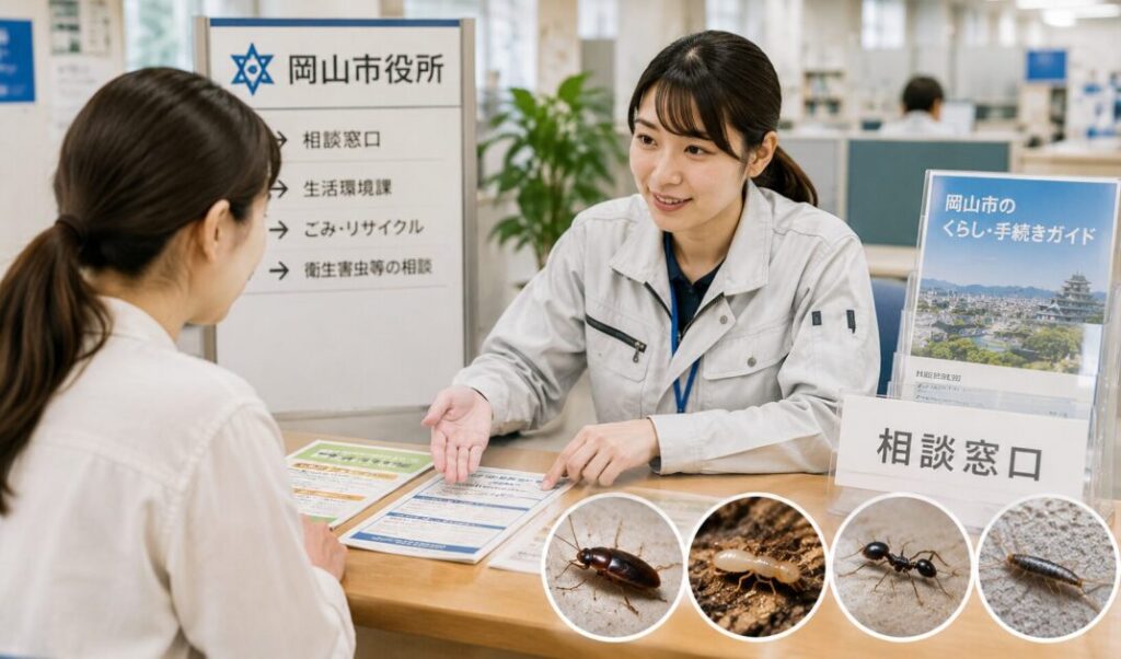 岡山市・自治体に害虫駆除を相談できること/できないこと