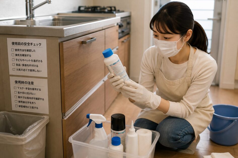 害虫駆除剤を使う前の準備と安全チェック