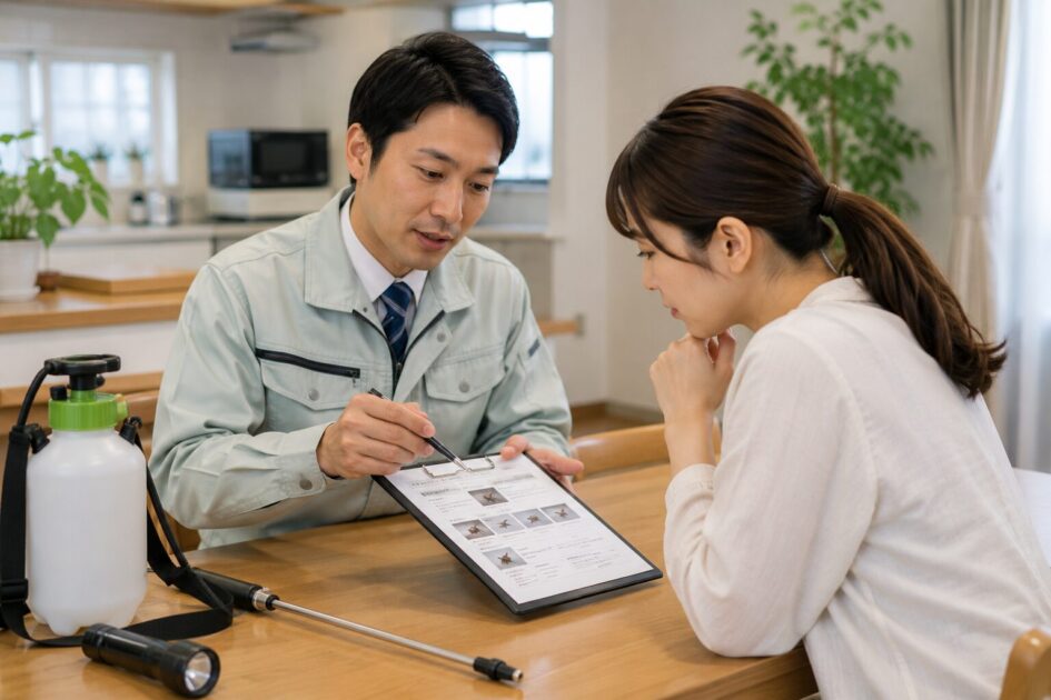 市役所対応後に害虫駆除業者を選ぶときの確認事項