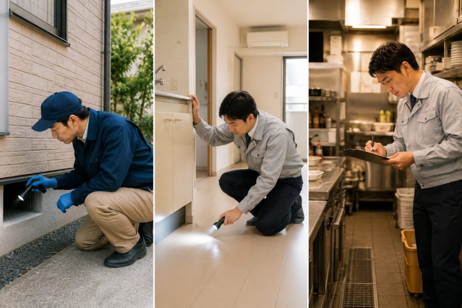 戸建て・賃貸・店舗で変わる仙台の害虫対策