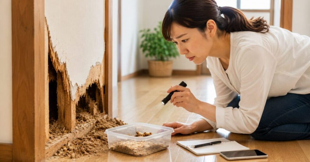 シロアリかもと思ったら今日やること