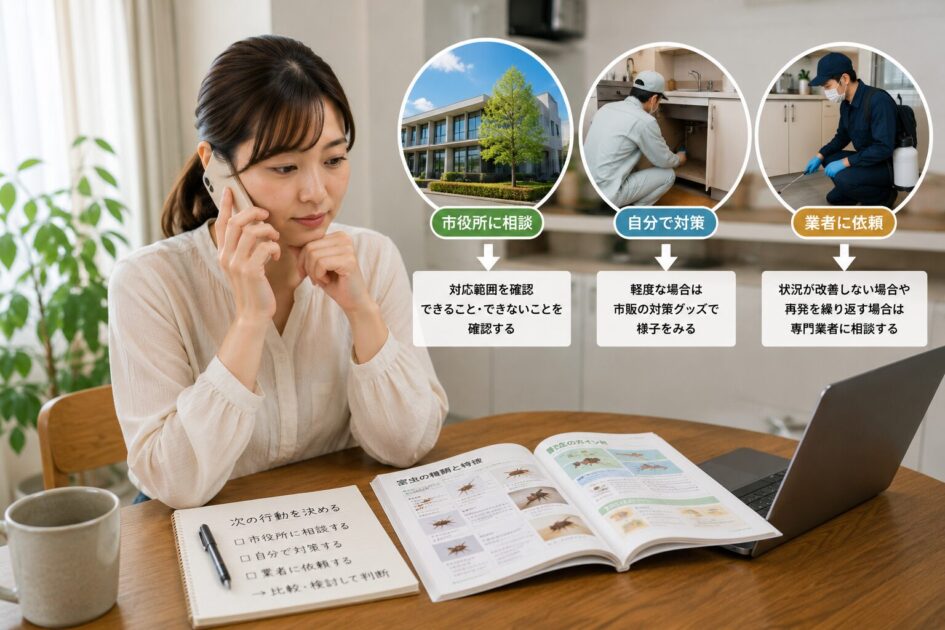 害虫駆除は市役所の対応範囲を確認して次の行動を決めよう