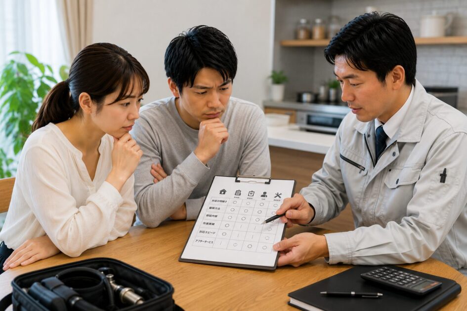次にゴキブリ駆除業者へ相談するときの比較基準