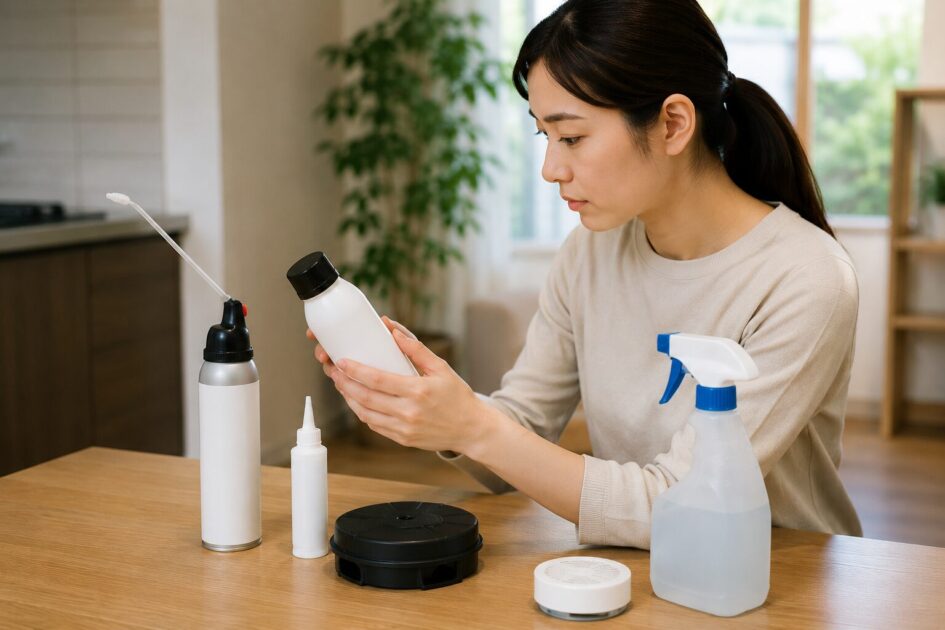 害虫駆除剤の主な種類と向いているケース