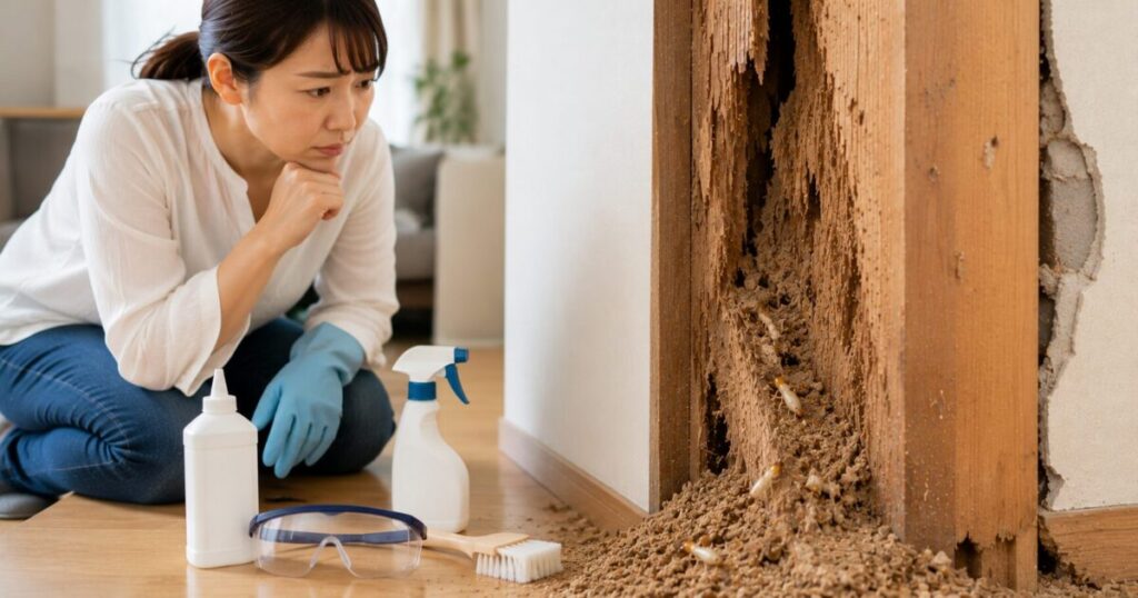 シロアリ駆除は自分でできる?やっていい範囲と限界