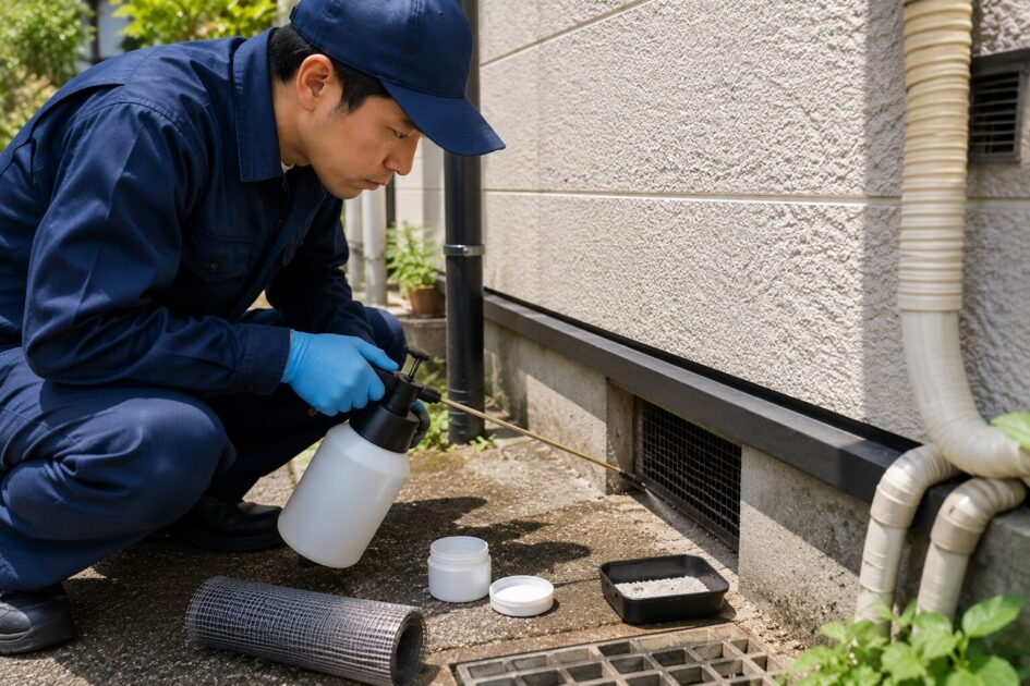 屋外でできるゴキブリ駆除と侵入防止