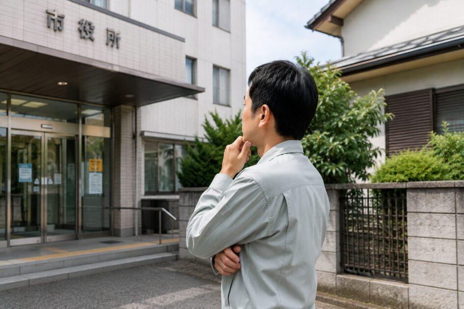 ハクビシン駆除を市役所への確認と再侵入対策に分けて進める方法を整理する女性